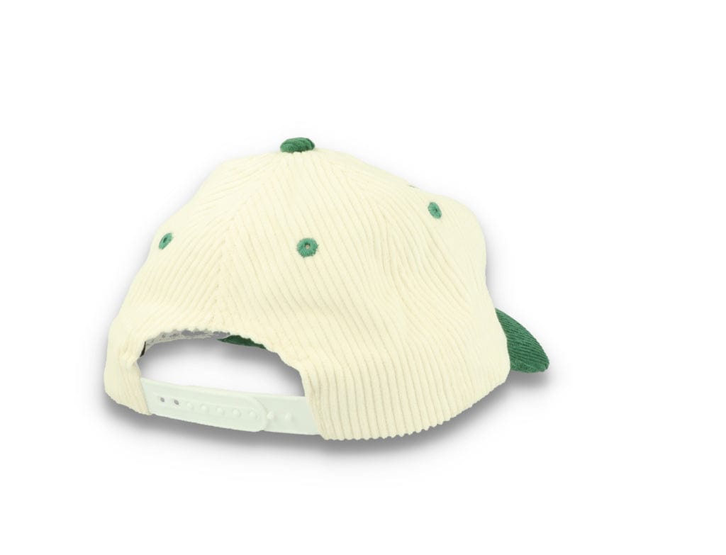 Legalise Marinara Corduroy Cap Ecru/Forest - LOKK
