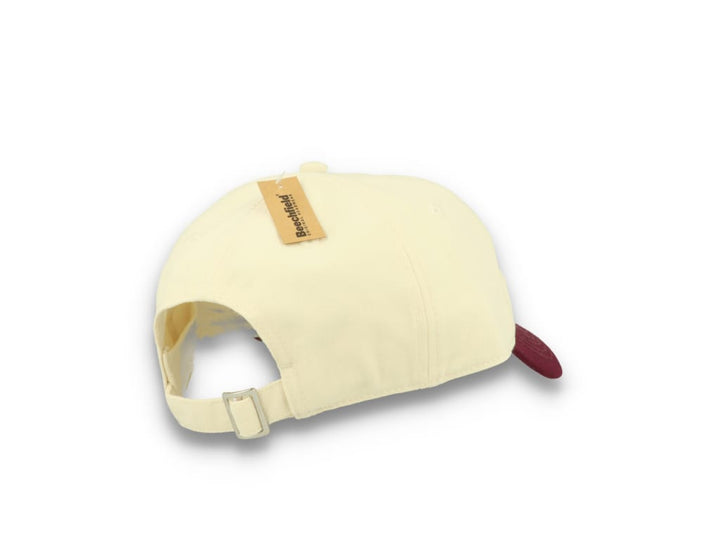 Contrast Peak Leisure Cap Natural/Burgundy