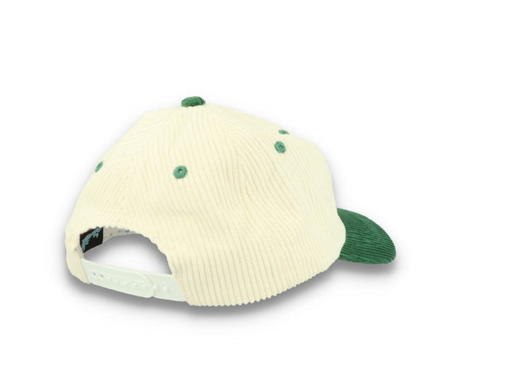 Legalise Marinara Corduroy Cap Ecru/Forest - LOKK