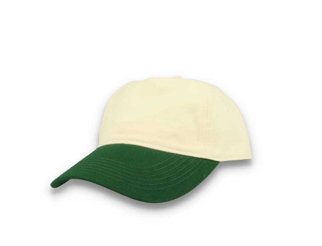 Contrast Peak Leisure Cap Natural/Forest Green