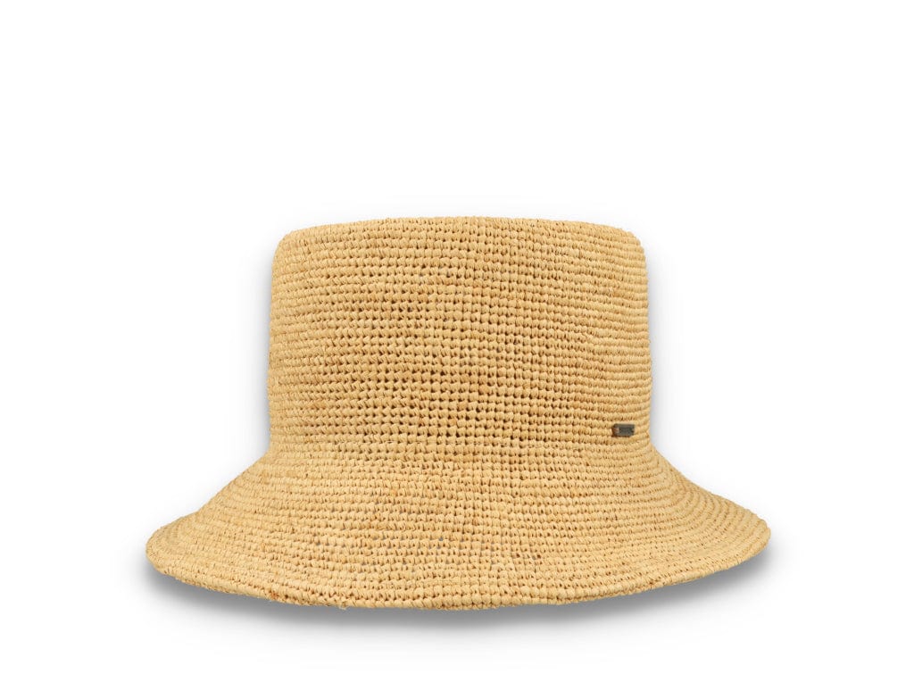 Ellee Straw Bucket Hat Tan