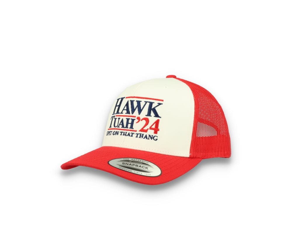 Hawk Tuah 24 - 6606 Retro Trucker Cap Red/White/Red