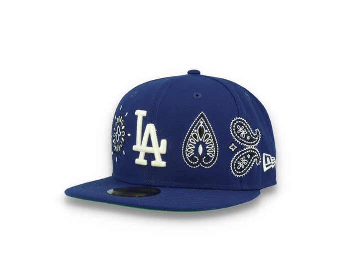 59FIFTY MLB All Over Print Paisley Los Angeles Dodgers Team/White - LOKK