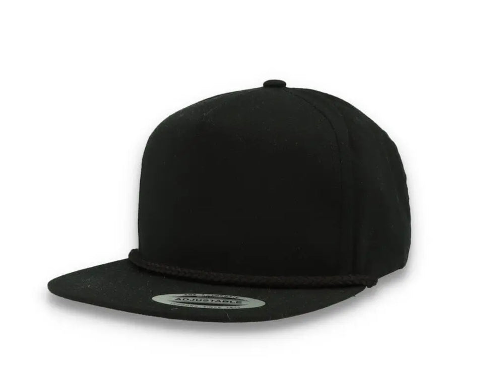 Classic Poplin Golf Cap 6002 Black - LOKK