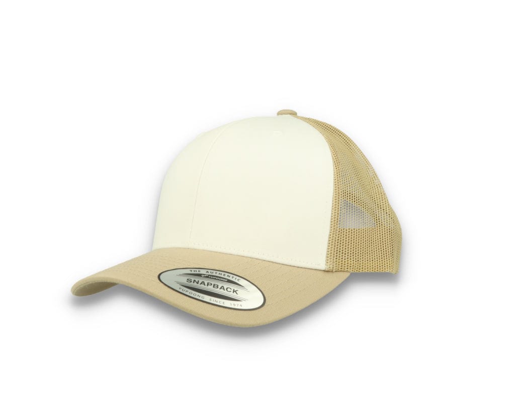 Retro Trucker Dark Khaki/White/Khaki Flexfit 6606CF