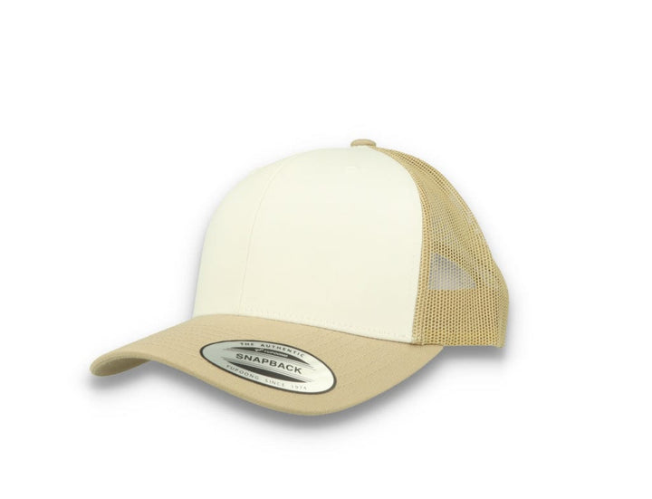Retro Trucker Dark Khaki/White/Khaki Flexfit 6606CF