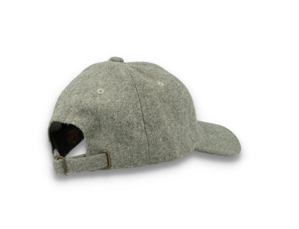 Low Profile Melton Wool Dad Cap Flexfit 6245MW Heather Grey - LOKK