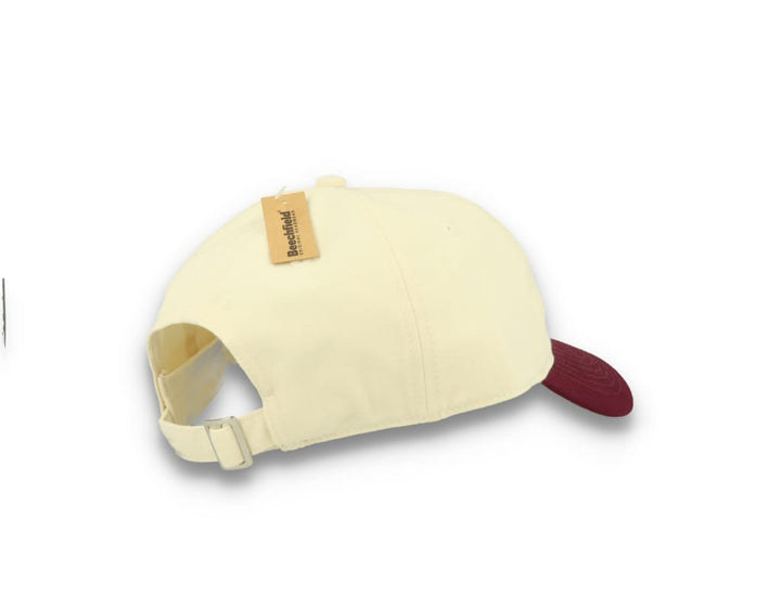 Contrast Peak Leisure Cap Natural/Burgundy