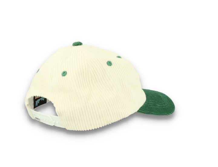 Legalise Marinara Corduroy Cap Ecru/Forest - LOKK