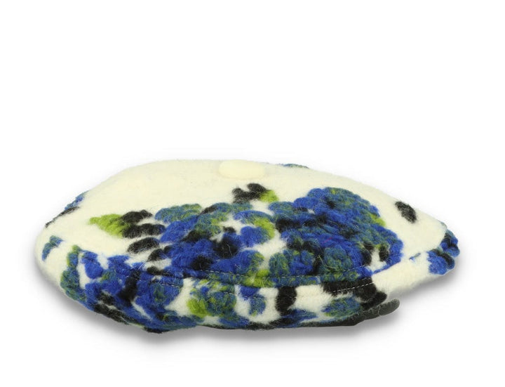 Wooly Floral Beret Cream - LOKK