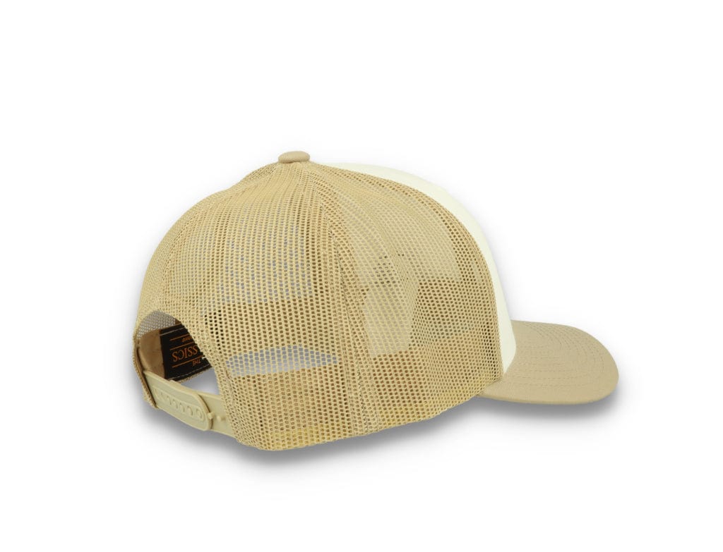 Retro Trucker Dark Khaki/White/Khaki Flexfit 6606CF