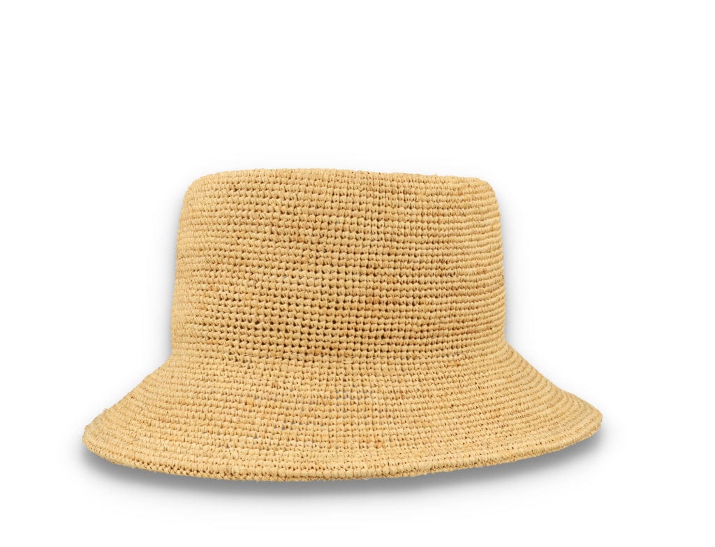 Ellee Straw Bucket Hat Tan