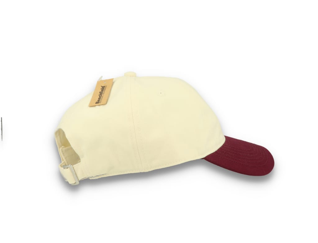 Contrast Peak Leisure Cap Natural/Burgundy