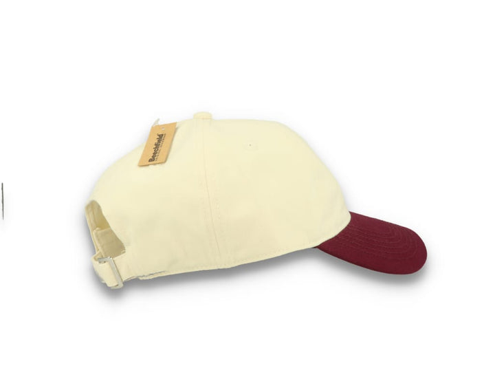Contrast Peak Leisure Cap Natural/Burgundy