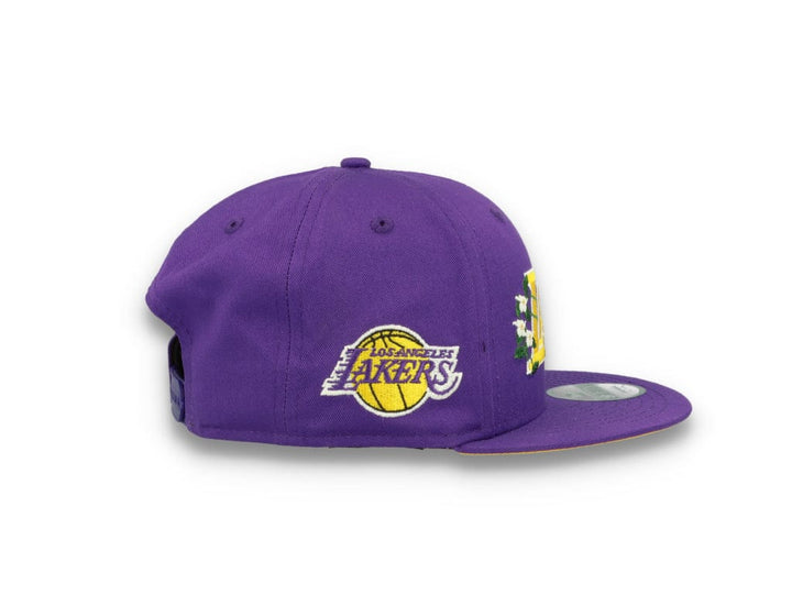 9FIFTY Flower Wordmark Los Angeles Lakers Purple - LOKK