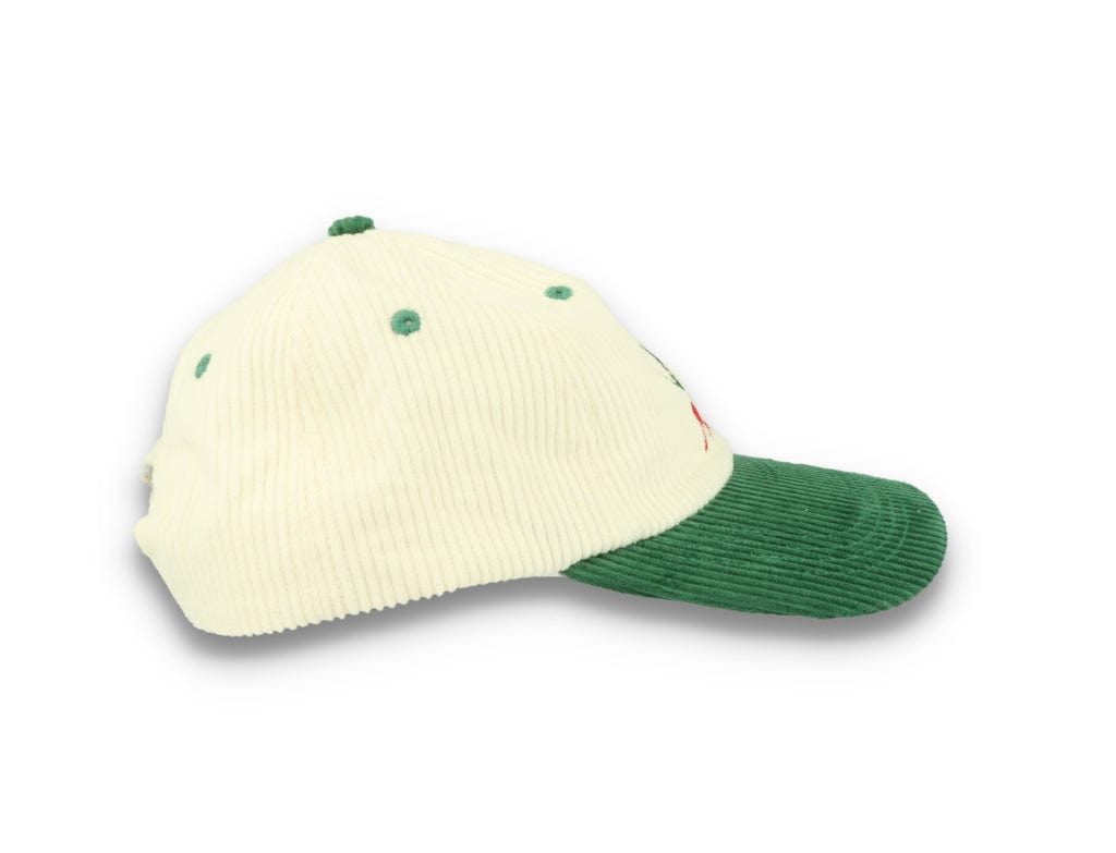 Legalise Marinara Corduroy Cap Ecru/Forest - LOKK