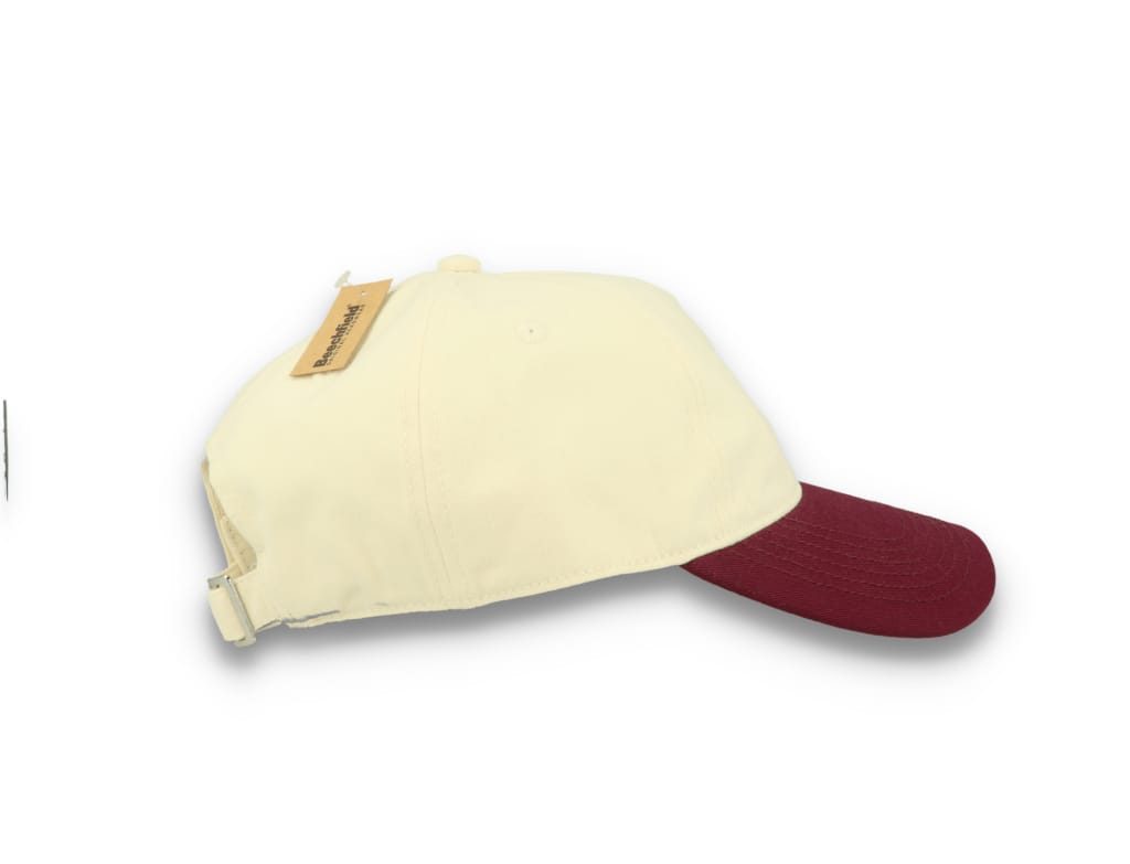 Contrast Peak Leisure Cap Natural/Burgundy