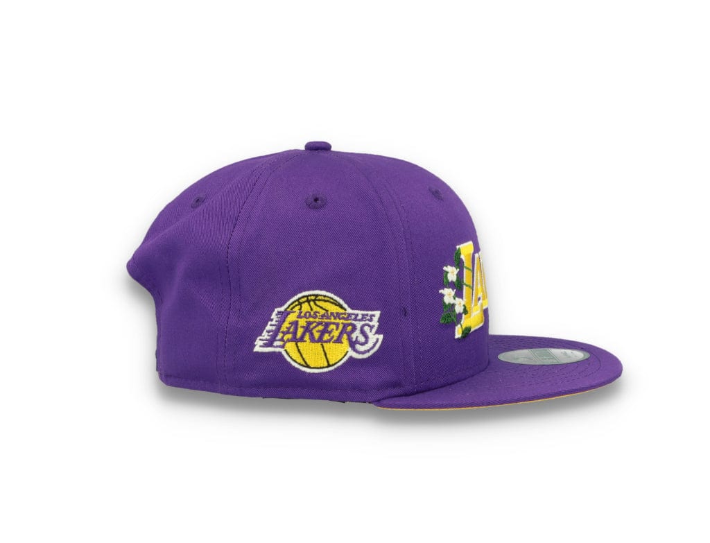 9FIFTY Flower Wordmark Los Angeles Lakers Purple - LOKK