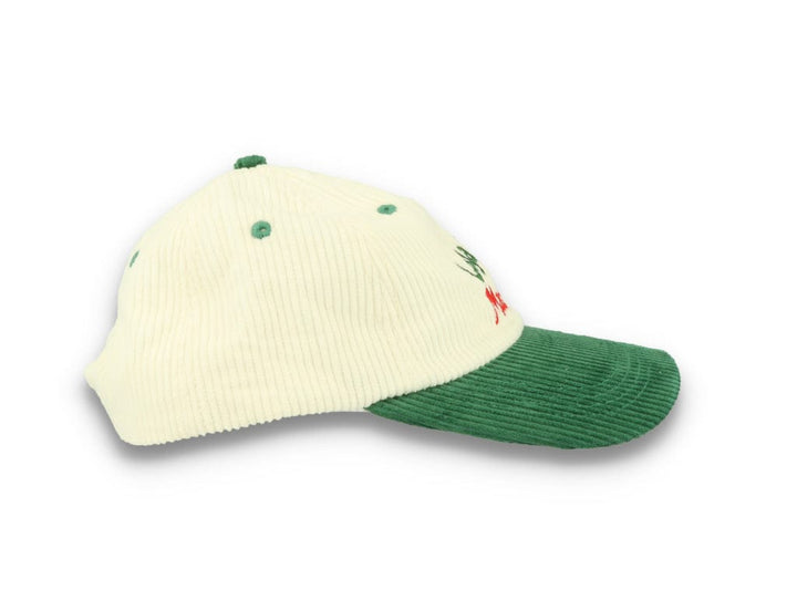 Legalise Marinara Corduroy Cap Ecru/Forest - LOKK