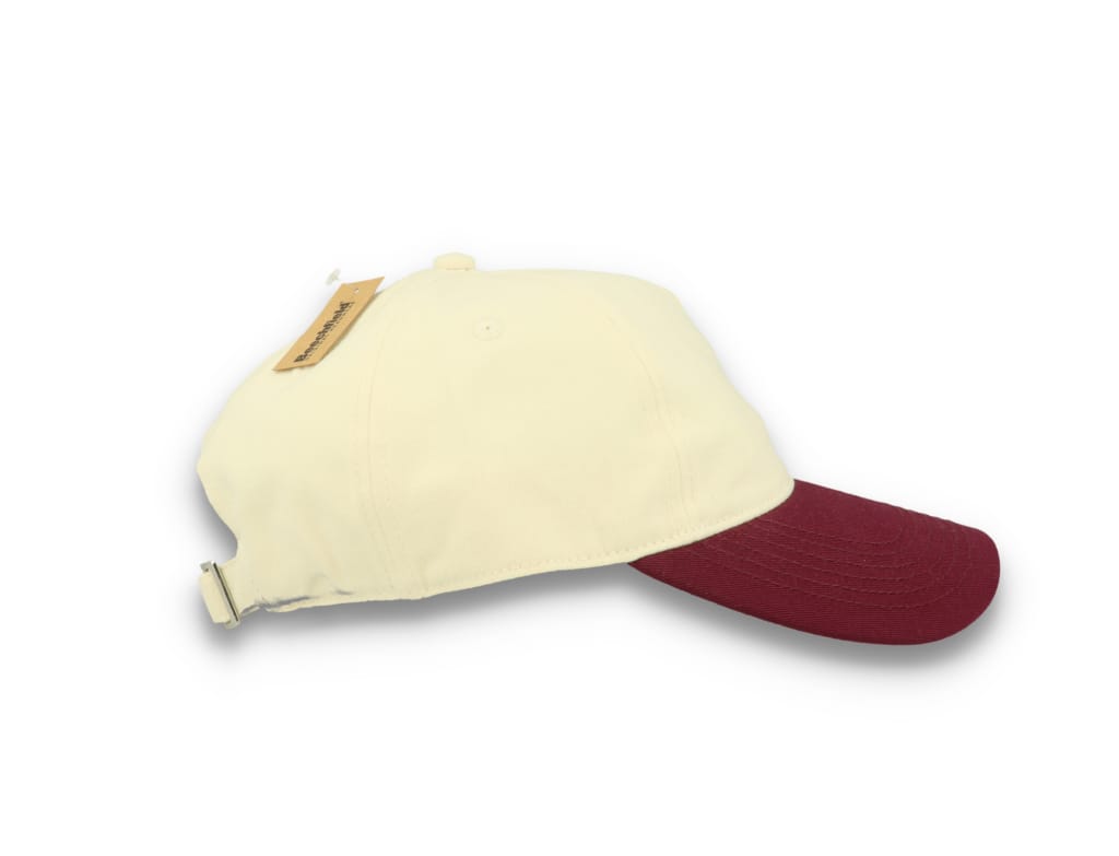 Contrast Peak Leisure Cap Natural/Burgundy
