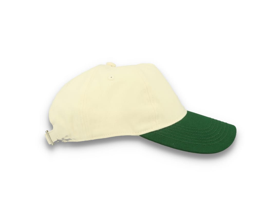 Contrast Peak Leisure Cap Natural/Forest Green