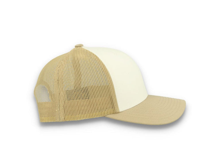 Retro Trucker Dark Khaki/White/Khaki Flexfit 6606CF