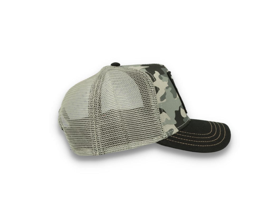 Goorin Animal Farm Trucker Cap Dog Soldier Black Camo