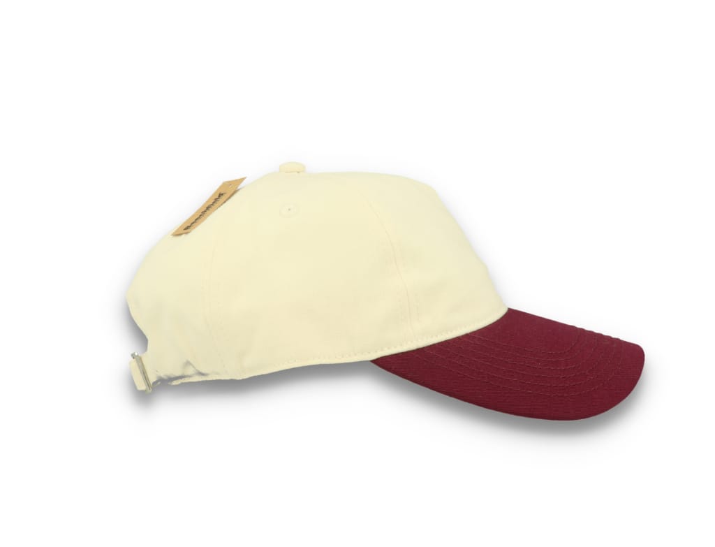 Contrast Peak Leisure Cap Natural/Burgundy