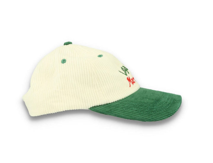 Legalise Marinara Corduroy Cap Ecru/Forest - LOKK