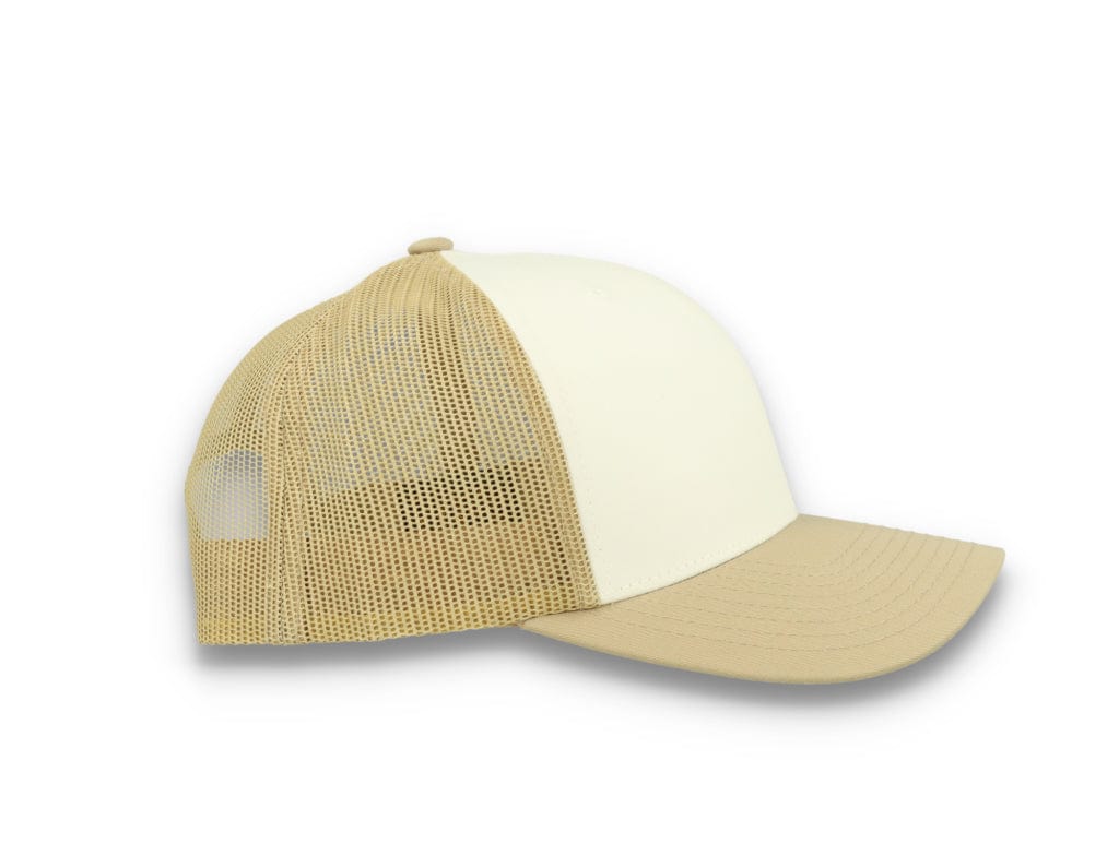 Retro Trucker Dark Khaki/White/Khaki Flexfit 6606CF