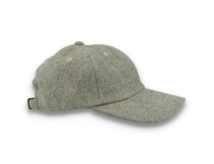 Low Profile Melton Wool Dad Cap Flexfit 6245MW Heather Grey - LOKK