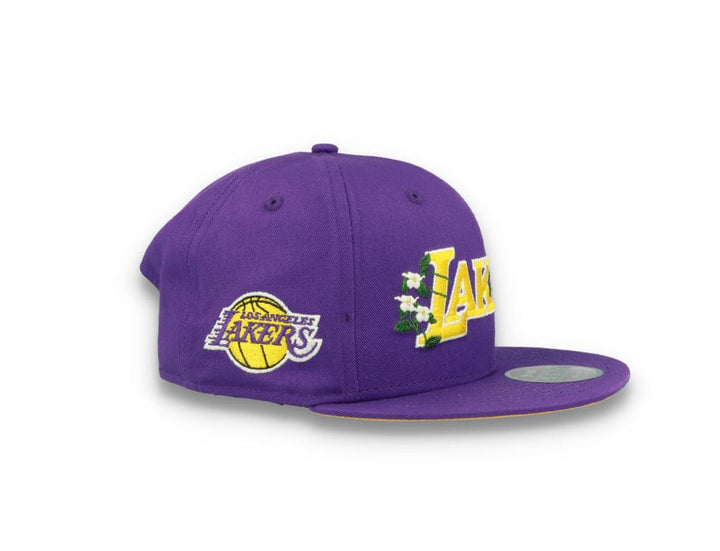 9FIFTY Flower Wordmark Los Angeles Lakers Purple - LOKK