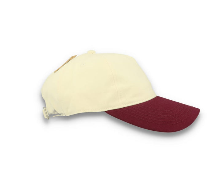 Contrast Peak Leisure Cap Natural/Burgundy