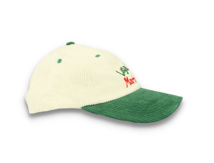 Legalise Marinara Corduroy Cap Ecru/Forest - LOKK