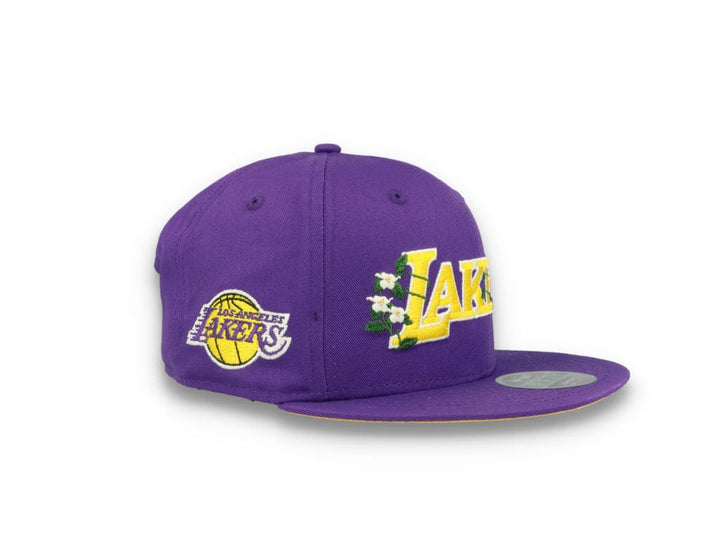 9FIFTY Flower Wordmark Los Angeles Lakers Purple - LOKK