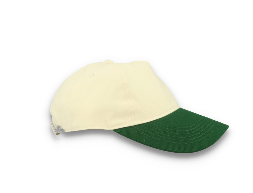 Contrast Peak Leisure Cap Natural/Forest Green