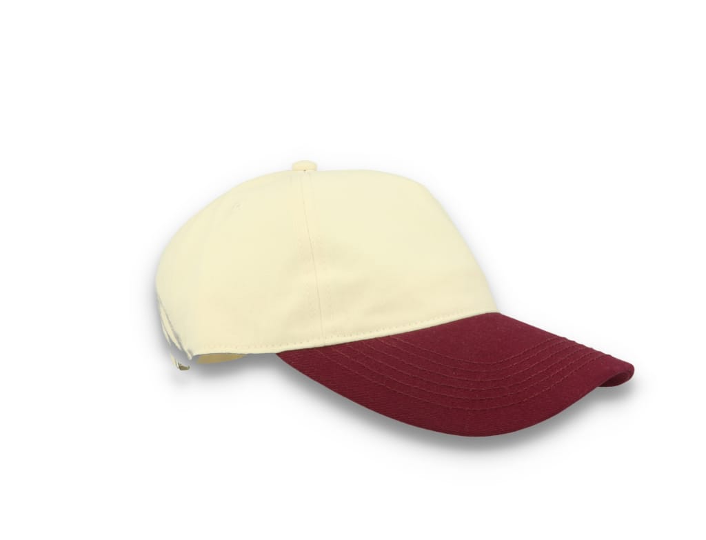 Contrast Peak Leisure Cap Natural/Burgundy
