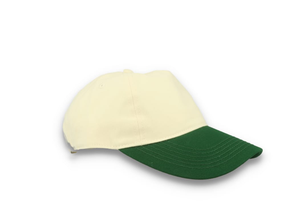 Contrast Peak Leisure Cap Natural/Forest Green