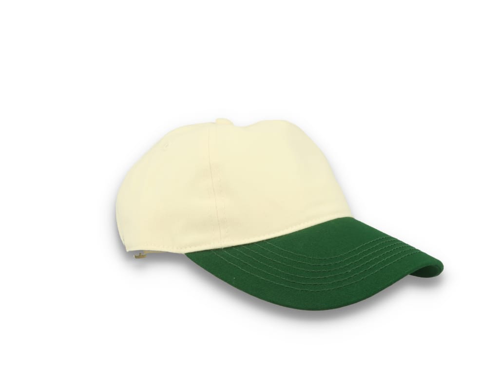 Contrast Peak Leisure Cap Natural/Forest Green