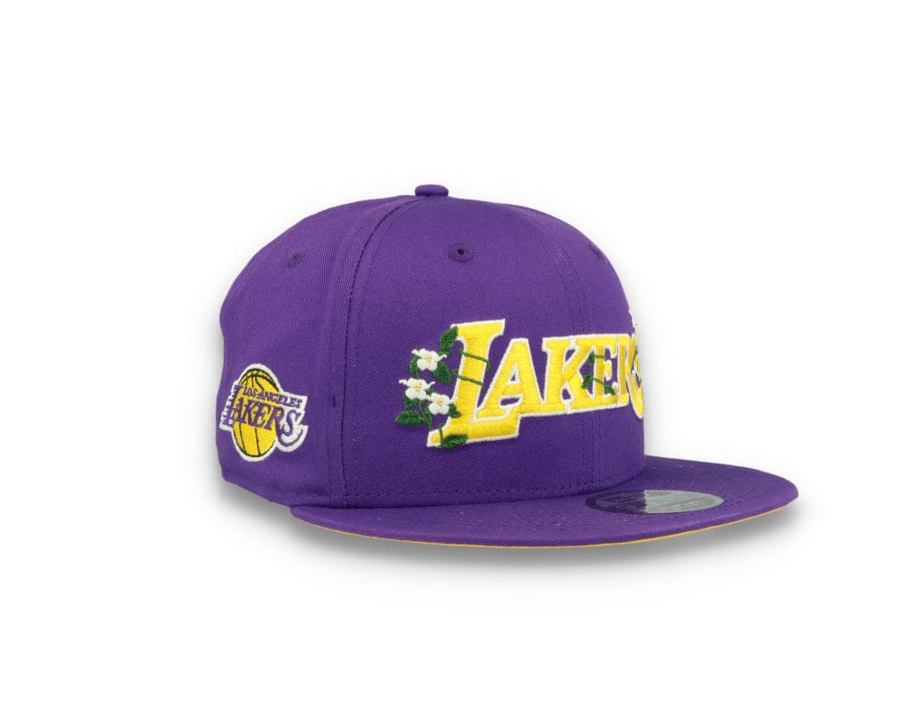 9FIFTY Flower Wordmark Los Angeles Lakers Purple - LOKK