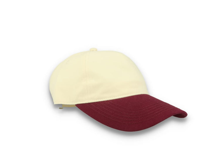 Contrast Peak Leisure Cap Natural/Burgundy