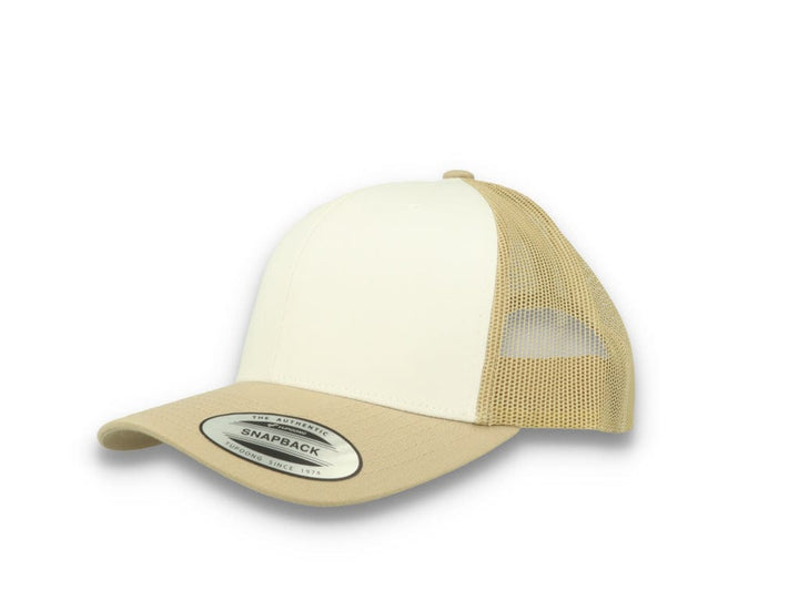 Retro Trucker Dark Khaki/White/Khaki Flexfit 6606CF