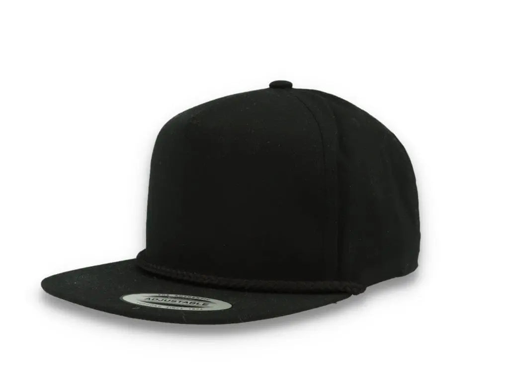 Classic Poplin Golf Cap 6002 Black - LOKK
