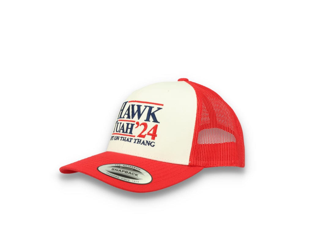 Hawk Tuah 24 - 6606 Retro Trucker Cap Red/White/Red