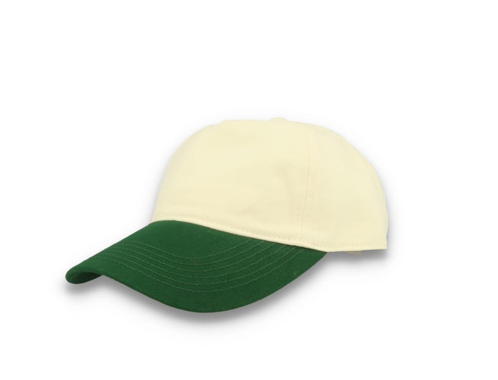 Contrast Peak Leisure Cap Natural/Forest Green