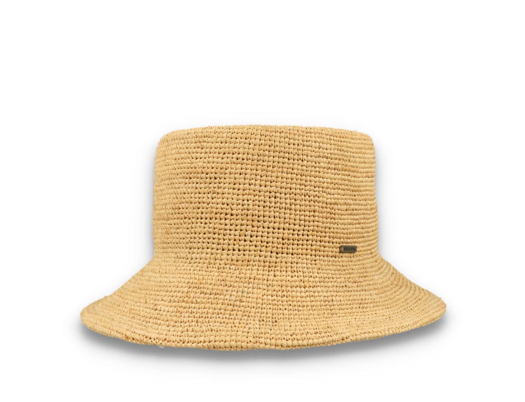 Ellee Straw Bucket Hat Tan