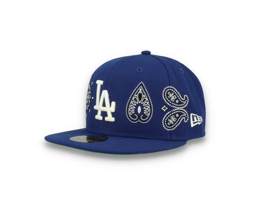 59FIFTY MLB All Over Print Paisley Los Angeles Dodgers Team/White - LOKK