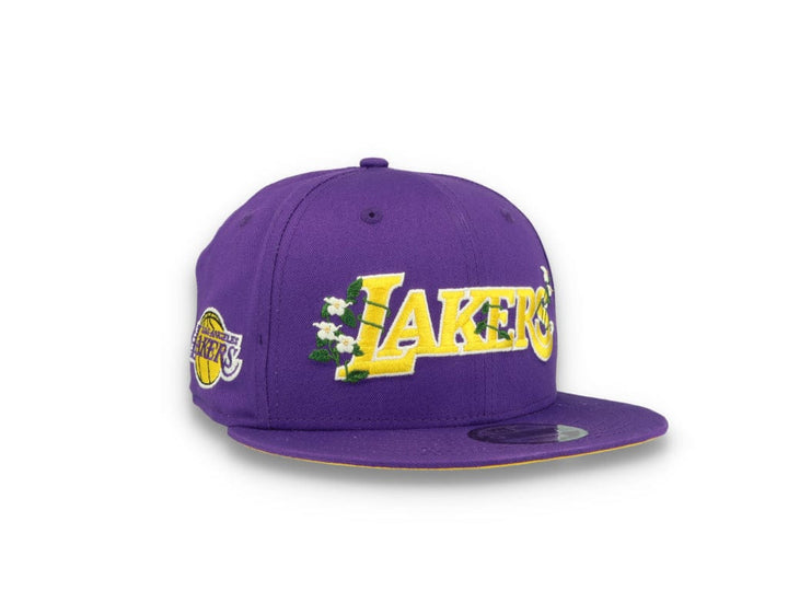 9FIFTY Flower Wordmark Los Angeles Lakers Purple - LOKK