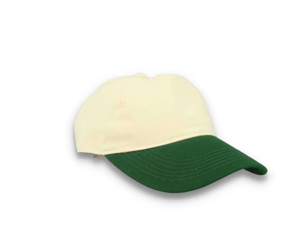 Contrast Peak Leisure Cap Natural/Forest Green