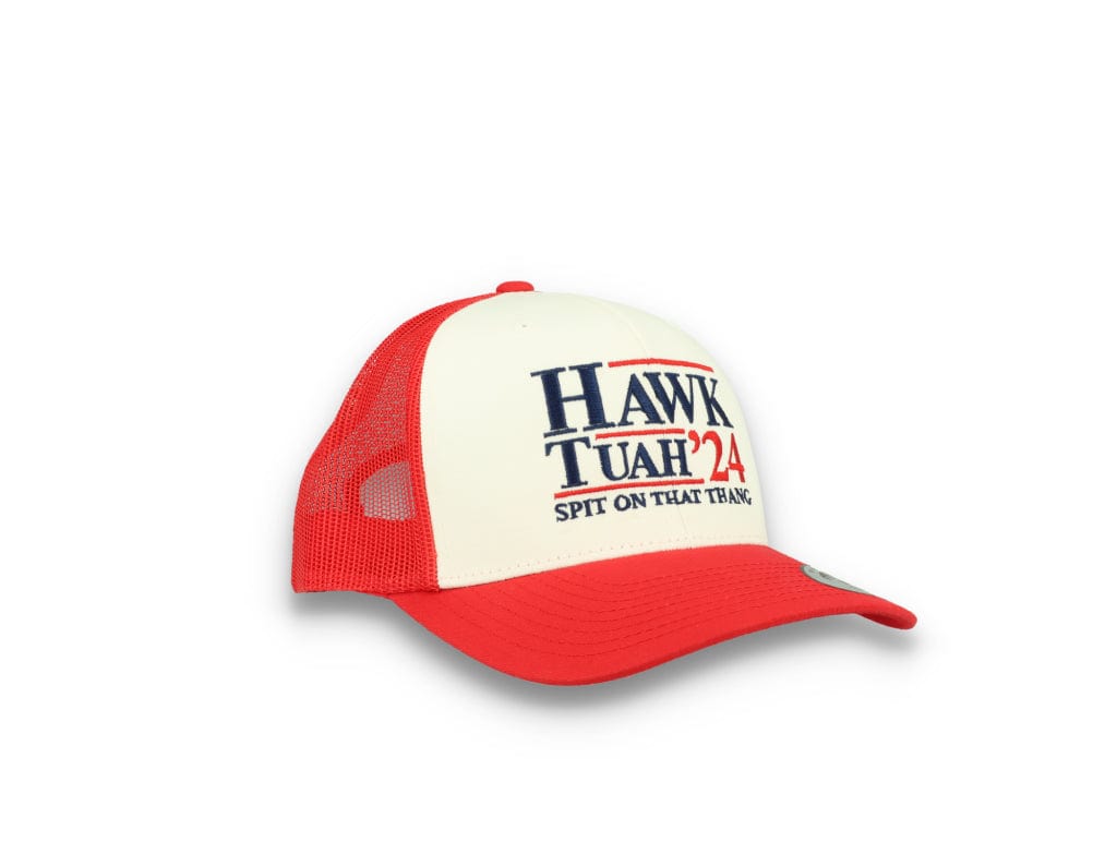 Hawk Tuah 24 - 6606 Retro Trucker Cap Red/White/Red